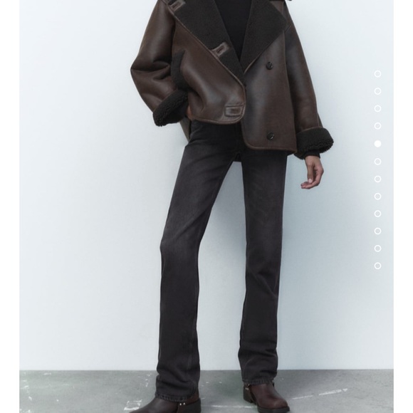 Zara Double Faced Leather Jacket - Picture 6 of 6